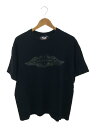 【中古】nitrow◆nitrow/ナイトロウ/Tシャツ/--/コットン/ブラック/NW042-TS04【メンズウェア】