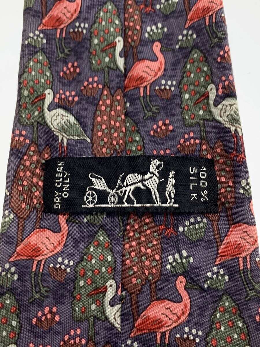 【中古】HERMES◆ネクタイ/シルク/総柄/メンズ【服飾雑貨他】