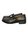 【中古】Hawkins◆ローファー/24.5cm/BLK【シューズ】