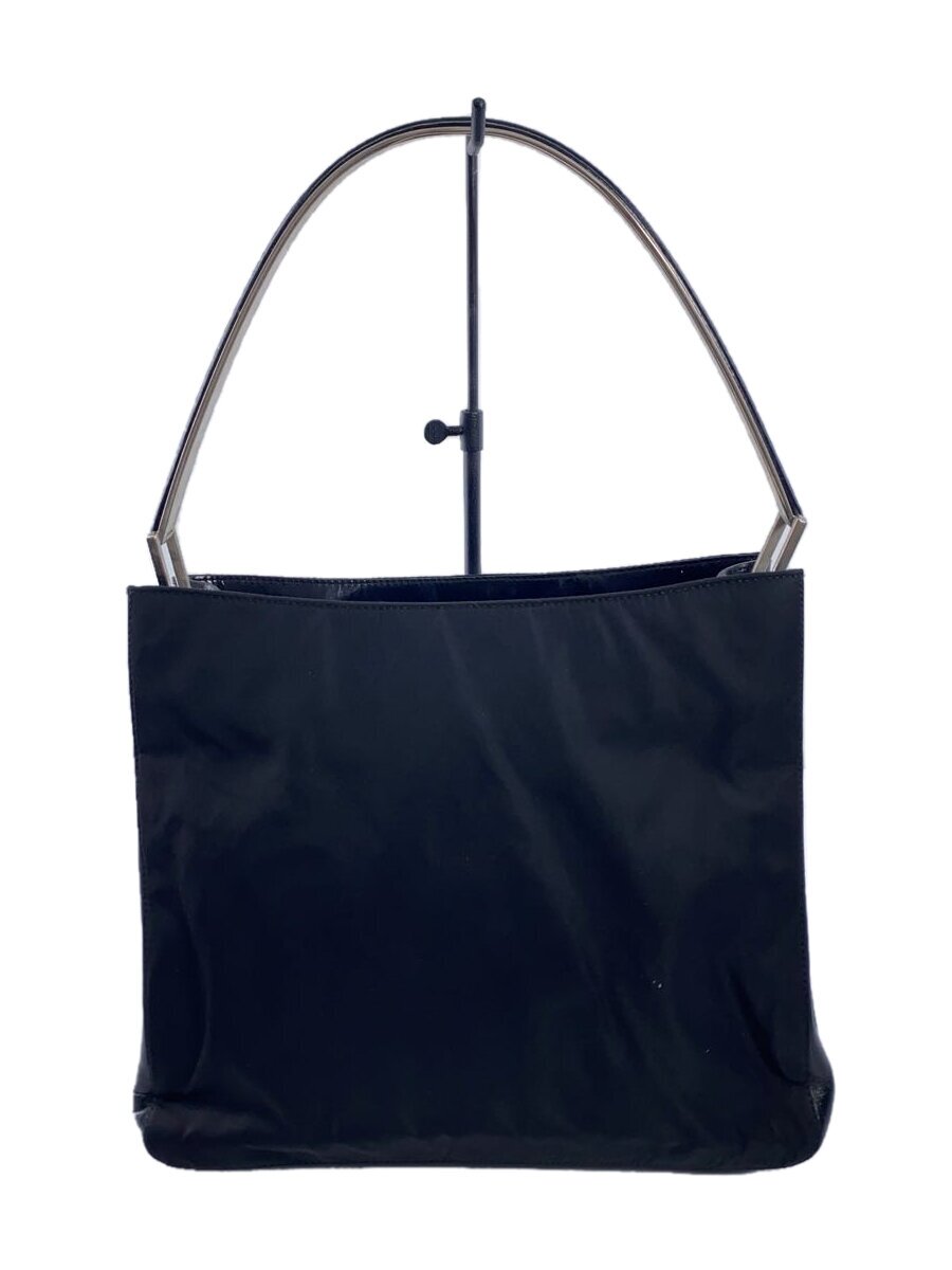 PRADA - 【中古】PRADA◆ナイロンハンドバッグ/ナイロン/BLK/無地/汚れ/シワ有/状態考慮【バッグ】