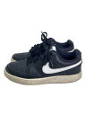 【中古】NIKE◆COURT VISION LO SL_コート ビジョン ロー SL/24cm/BLK【シューズ】