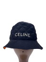 【中古】CELINE◆バケットハット/L/ナイロン/BLK/無地/メンズ/2AUB0930C【服飾雑貨他】