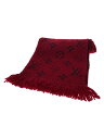 【中古】LOUIS VUITTON◆エシャルプ・ロゴマニア_モノグラム_RED/ウール/RED/総柄/レディース【服飾雑貨他】(4)