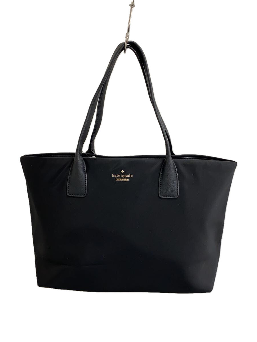 【中古】kate spade new york◆ハンドバッグ/ナイロン/BLK【バッグ】