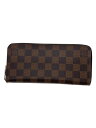 【中古】LOUIS VUITTON◆ジッピー・ウォレット・ヴェルティカル_ダミエ・エベヌ_BRW/PVC/BRW/総柄/メンズ【服飾雑貨他】(4)
