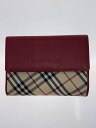 【中古】BURBERRY◆3つ折り財布/--/BRD/レディース/ノ