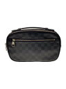 【中古】LOUIS VUITTON◆アンブレール_ダミエ・グラフィット_BLK/PVC/BLK【バッグ】