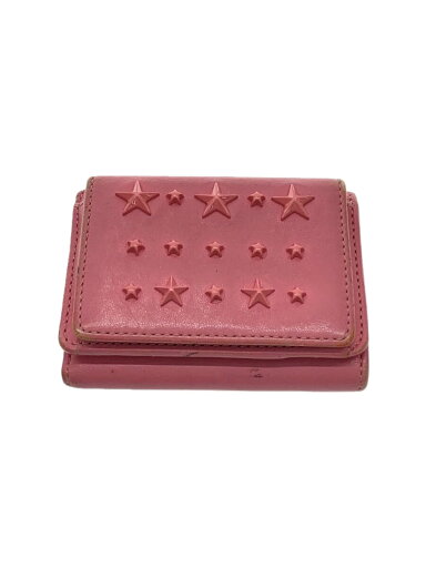 【中古】JIMMY CHOO◆2つ折り財布/レザー/PNK/無地/レディース【服飾雑貨他】 【中古】JIMMY CHOO◆2つ折り財布/レザー/PNK/無地/レディース【服飾雑貨他】