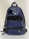 【中古】MARC JACOBS◆BLK×SLV/スター/リュック/レザー/NVY/M0009525【バッグ】