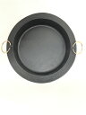【中古】萬古焼/鉄鍋/両手鍋/26cm/底面錆び有【キッチン用品】