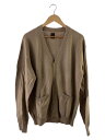 【中古】BATONER◆カーディガン(薄手)/3/コットン/BRW/BN-23SM-008【メンズウェア】