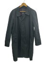 【中古】BURBERRYS◆ステンカラーコート/--/ポリエステル/NVY/無地【メンズウェア】