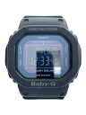 【中古】CASIO◆ソーラー腕時計・Baby-G/デジタル/BLK/BLK【服飾雑貨他】
