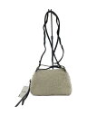 【中古】GIANNI CHIARINI◆使用感有/ショルダーバッグ/WHT/無地【バッグ】