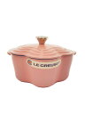 【中古】LE CREUSET◆ルクルーゼ/鍋/容量:2L/ピンク/ココットフルール【キッチン用品】