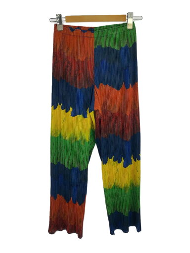 【中古】PLEATS PLEASE ISSEY MIYAKE◆ボトム/--/ポリエステル/マルチカラー/pp33-jf711【レディースウェア】 【中古】PLEATS PLEASE ISSEY MIYAKE◆ボトム/--/ポリエステル/マルチカラー/pp33-jf711【レディースウェア】