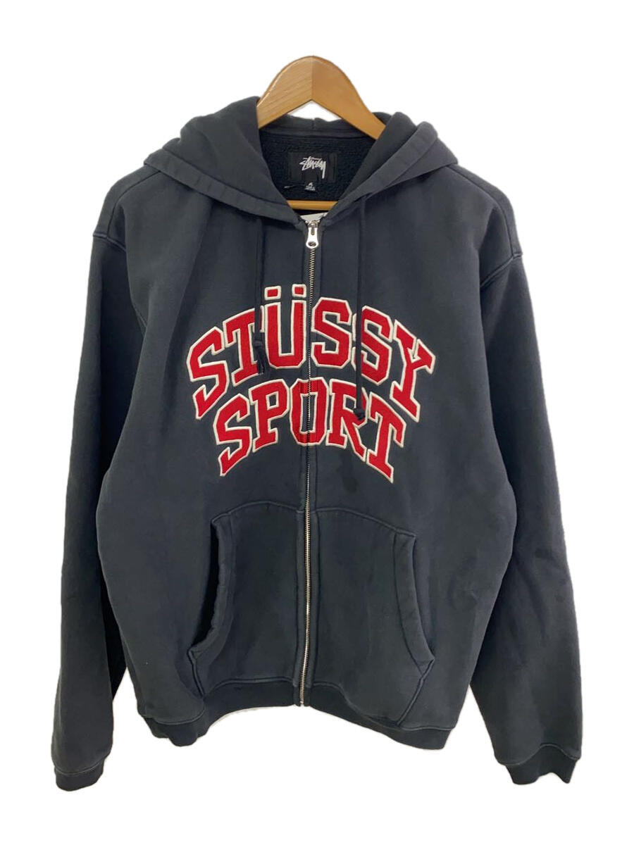 【中古】STUSSY◆Sport Zip Hoodie/シミ考