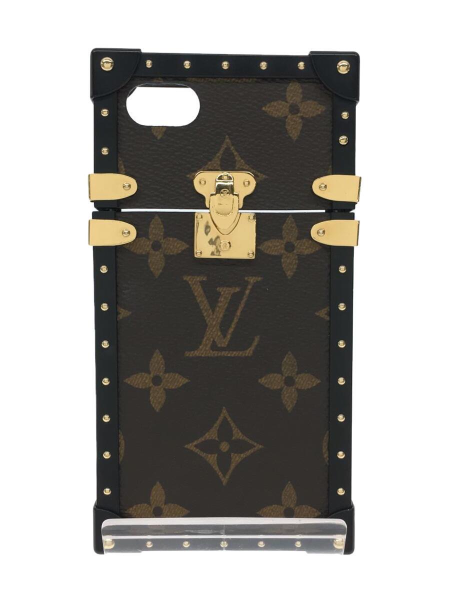 【中古】LOUIS VUITTON◆アイ・トランクIPHONE7_モノグラム・リバース_BRW/PVC/BRW/レディース【服飾雑貨他】