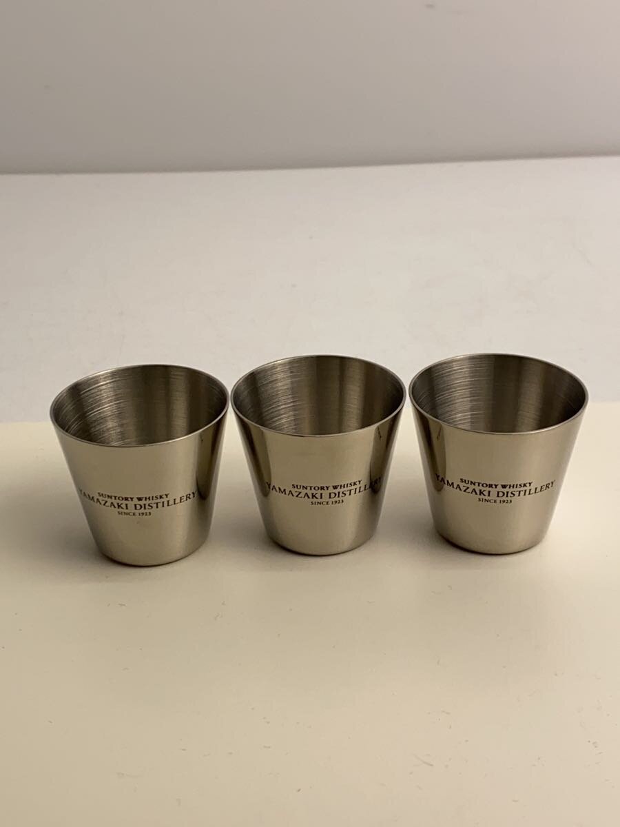 【中古】グラス/シルバー/YAMAZAKI DISTILLERY/ショットグラス3点セット/ステンレス/30ml【キッチン用品】