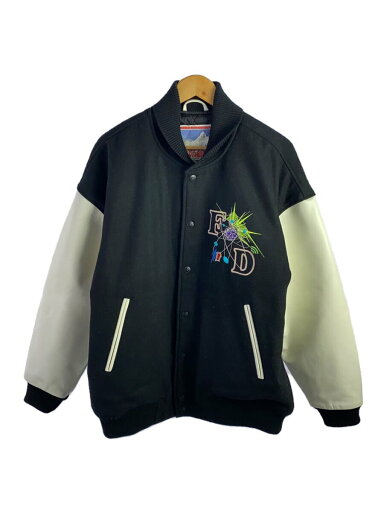 【中古】FIRST DOWN◆スタジャン/M/ウール/BLK/223-1557//【メンズウェア】 【中古】FIRST DOWN◆スタジャン/M/ウール/BLK/223-1557//【メンズウェア】