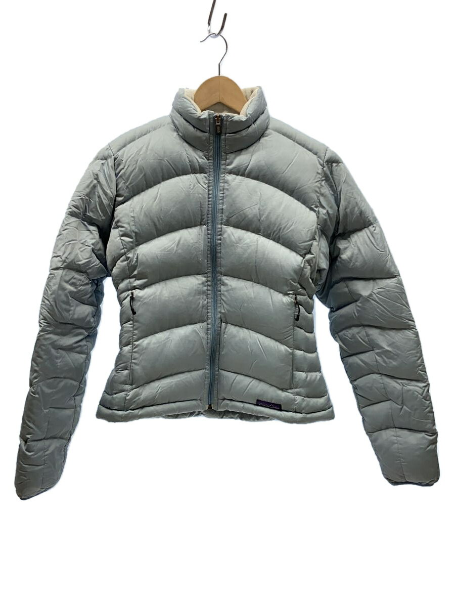 【中古】patagonia◆ダウンジャケット/S/ポリエステル/BLU【レディースウェア】