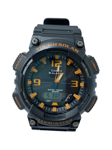 【中古】CASIO◆ソーラー腕時計_その他/デジアナ/ラバー/BLK/BLK【服飾雑貨他】 【中古】CASIO◆ソーラー腕時計_その他/デジアナ/ラバー/BLK/BLK【服飾雑貨他】