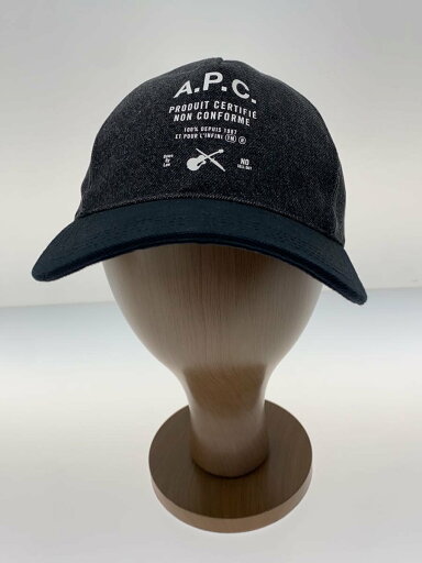 【中古】A.P.C.◆キャップ/--/コットン/BLK/無地/レディース/AN0261【服飾雑貨他】 【中古】A.P.C.◆キャップ/--/コットン/BLK/無地/レディース/AN0261【服飾雑貨他】