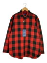 【中古】IHATOV/長袖シャツ/M/コットン/レッド/la-S004-TMA001【メンズウェア】(4)