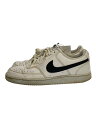 【中古】NIKE◆COURT VISION LO NN_コート ビジョン LOW NN/26.5cm/WHT【シューズ】