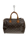 【中古】LOUIS VUITTON◆2)スピーディ30_モノグラム・キャンバス_BRW/PVC/BRW【バッグ】