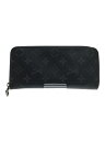 【中古】LOUIS VUITTON◆ジッピー・ウォレット・ヴェルティカル_モノグラム・エクリプス_BLK/PVC/BLK/メンズ/ブラック【服飾雑貨他】