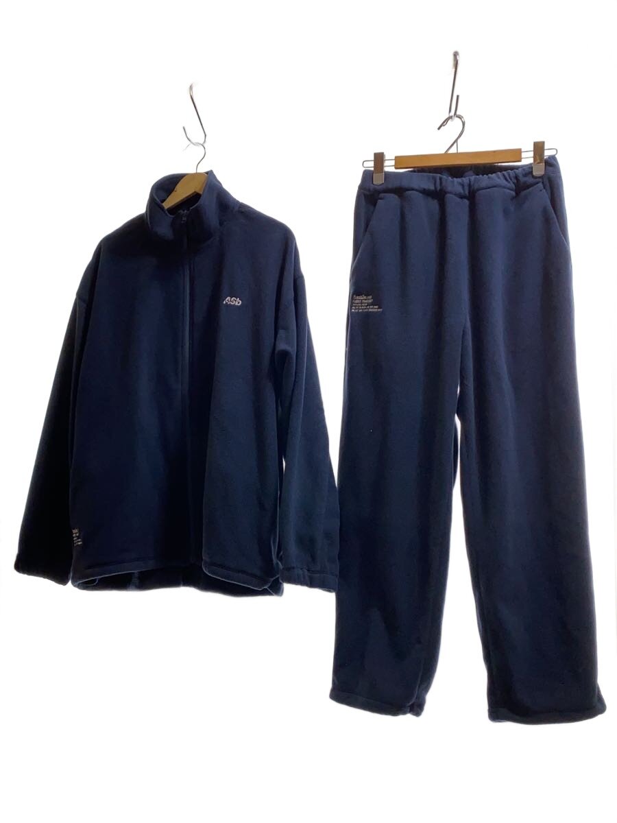 FreshService◆AS×FS FLEECE TRACKSUIT/L/ポリエステル/ネイビー/無地/FSC243-60199AS