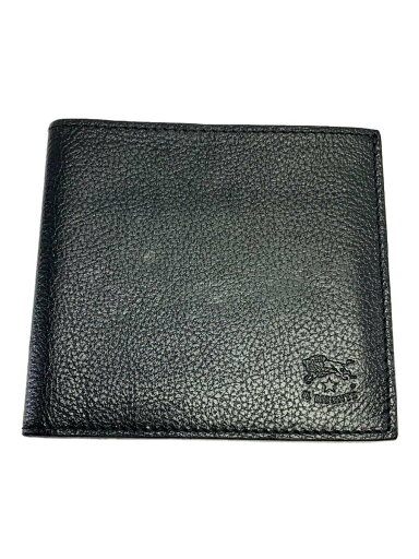 【中古】IL BISONTE◆イルビゾンテ/2つ折り財布/レザー/ブラック/無地/メンズ【服飾雑貨他】 【中古】IL BISONTE◆イルビゾンテ/2つ折り財布/レザー/ブラック/無地/メンズ【服飾雑貨他】
