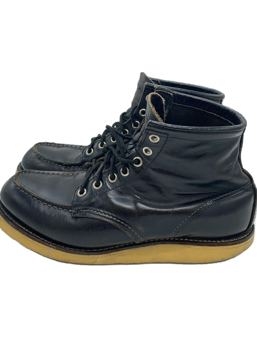 【中古】RED WING◆レースアップブーツ/--/BLK/レザー【シューズ】