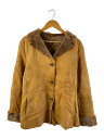 【中古】HUNTING WORLD◆ムートンハーフコート/レザージャケット・ブルゾン/46/羊革/CML/72JK51【レディースウェア】