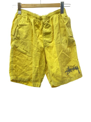 【中古】STUSSY◆ショートパンツ/S/コットン/YLW/無地【メンズウェア】 【中古】STUSSY◆ショートパンツ/S/コットン/YLW/無地【メンズウェア】