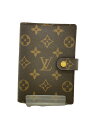 【中古】LOUIS VUITTON◆アジェンダPM_モノグラム_BRW/PVC/BRW/総柄/レディース【服飾雑貨他】