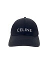 【中古】CELINE◆キャップ/L/ポリエステル/BLK/メンズ/2AUA1242N【服飾雑貨他】