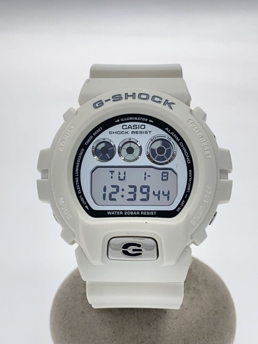 【中古】CASIO◆クォーツ腕時計・G-SHOCK/デジタル/ブラック/ホワイト/DW-6900MR【服飾雑貨他】