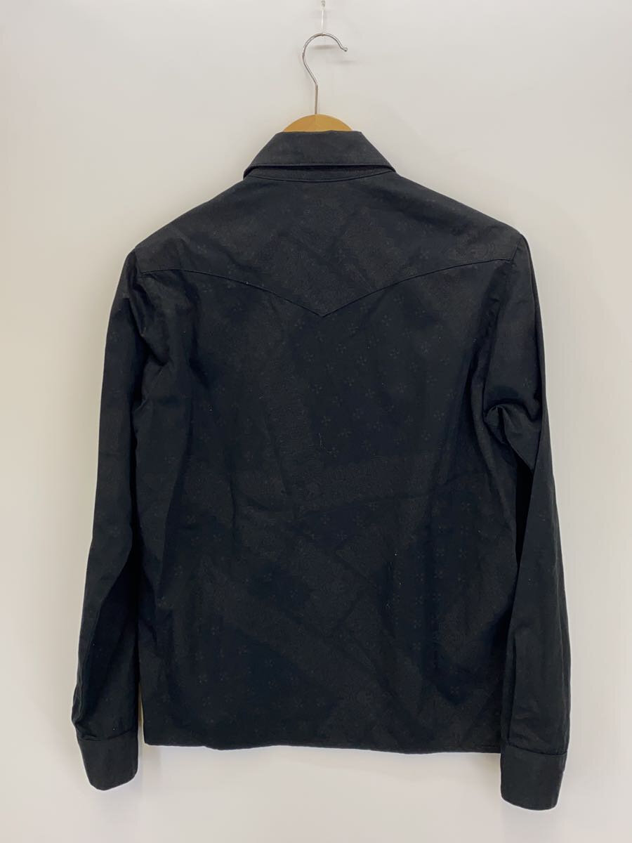 【中古】CRIMIE◆ジャケット/S/コットン/BLK/総柄【メンズウェア】