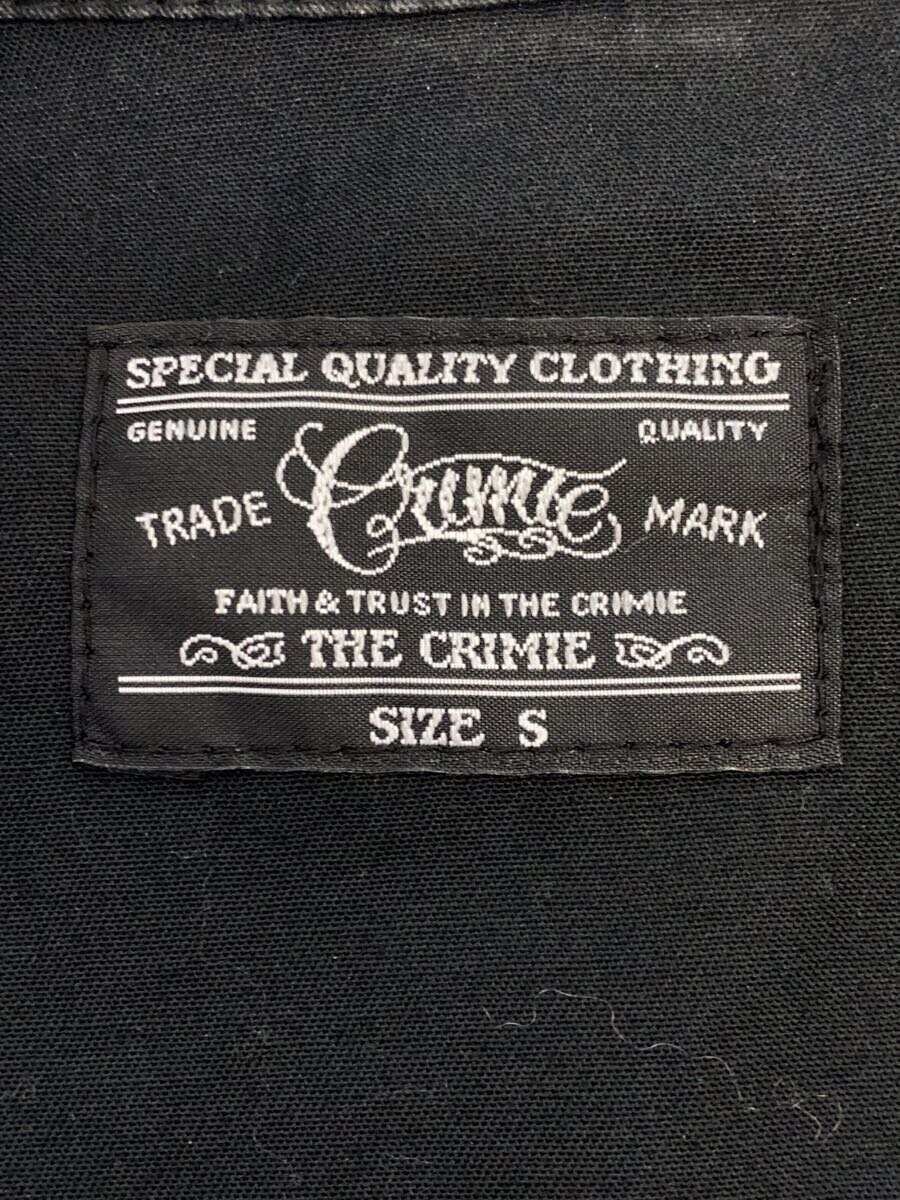 【中古】CRIMIE◆ジャケット/S/コットン/BLK/総柄【メンズウェア】