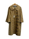 【中古】mina perhonen◆撫松庵/HAORI COAT/鳥と花/コート/--/アクリル/BEG【レディースウェア】