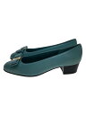【中古】Salvatore Ferragamo◆パンプス/ヴァラ リボン/US6/BLU/レザー/1DB70166【シューズ】(4)