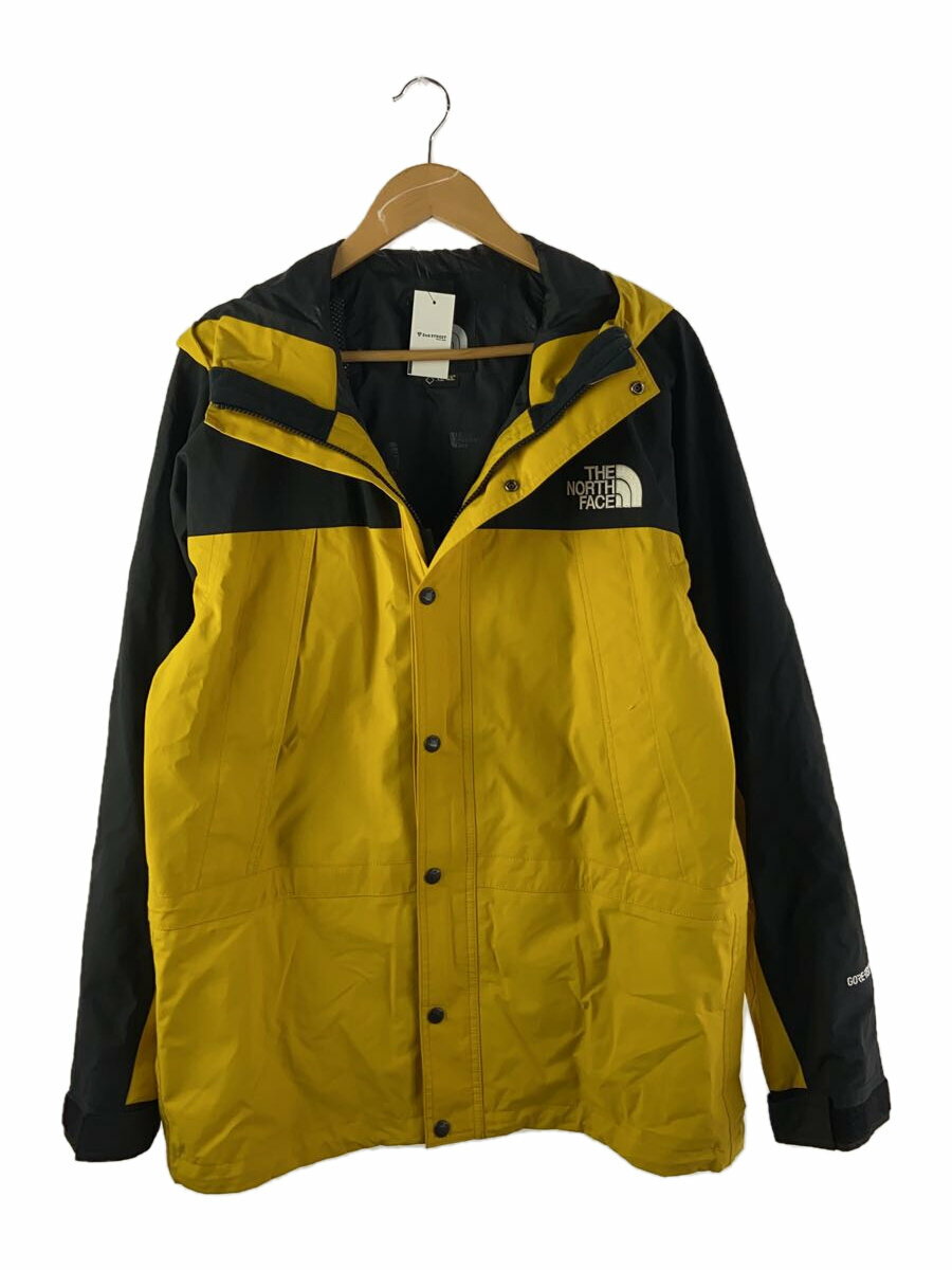 【中古】THE NORTH FACE◆MOUNTAIN LIGHT JACKET_マウンテンライトジャケット/XL/ポリエステル/YLW/無地【メンズウェア】