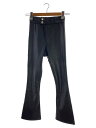 【中古】yolifu/フェイクレザーフレアパンツ/ボトム/S/フェイクレザー/BLK【レディースウェア】