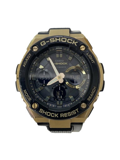 【中古】CASIO◆ソーラー腕時計/デジアナ/ラバー/GRY/BLK/SS/GST-W100G【服飾雑貨他】 【中古】CASIO◆ソーラー腕時計/デジアナ/ラバー/GRY/BLK/SS/GST-W100G【服飾雑貨他】