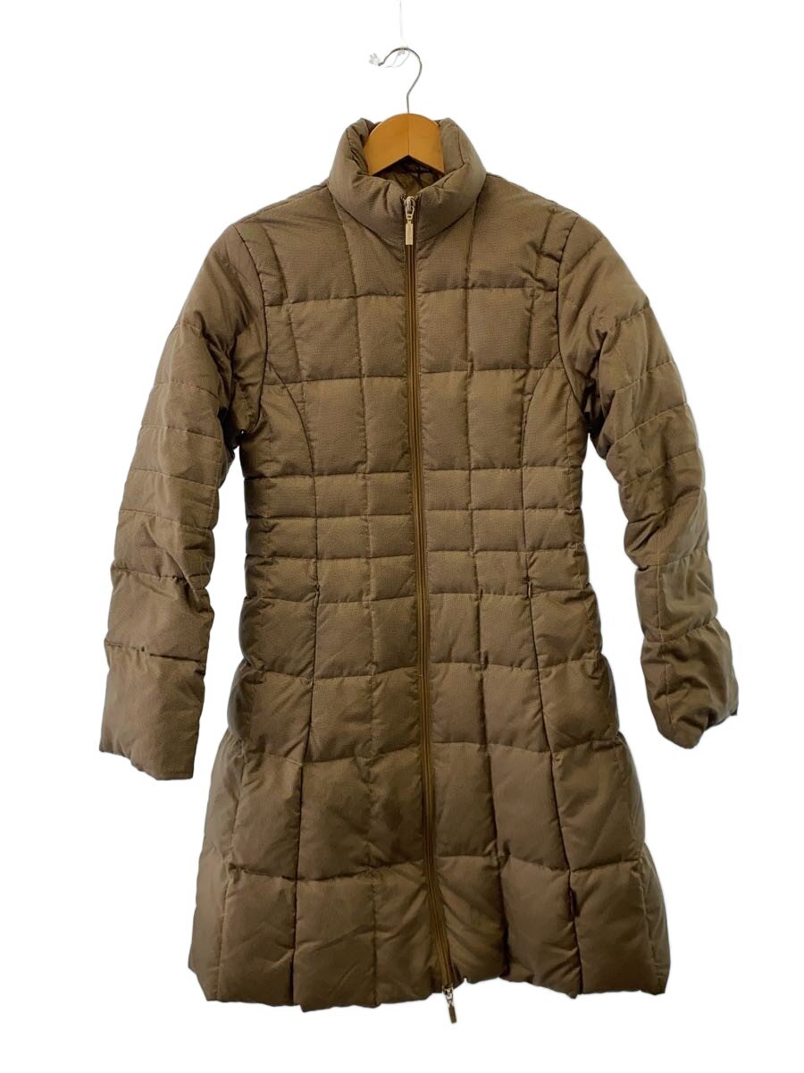 MONCLER◆ロングダウンジャケット 0 ナイロン ブラウン