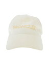 【中古】MONCLER◆BASEBALLキャップ/--/コットン/WHT/メンズ/H10933800031 04863【服飾雑貨他】