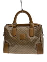 【中古】CELINE◆マカダムミニボストンバッグ/PVC/BEG【バッグ】
