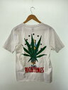 【中古】WACKO MARIA◆HIGHTIMESTシャツ/M/コットン/WHT/プリント【メンズウェア】